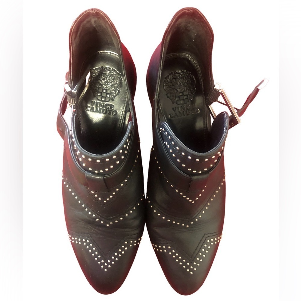 VINCE Camino Black studded Raine Cutout boots size 8M/38
